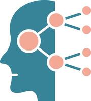 Neural Network Crystal App Emblem vector