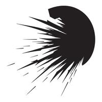 Abstract black ink splash with speed effect for graphic design and creative projects vector