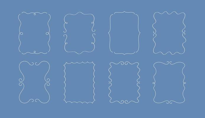 Minimalist coquette borders.