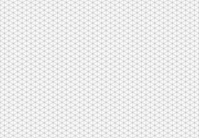 Isometric grid. Black line guides. Printable 3d perspective backdrop. Notebook sheet blank. Squared grid. Mathematics, typography pattern for making notebooks production for school. vector