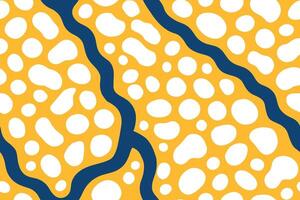 Seamless Abstract Yellow and Blue Poison Dart Frog Skin Pattern vector