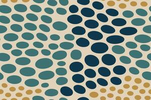 Seamless Triggerfish Inspired Spot Pattern in Blue, Teal, and Gold vector