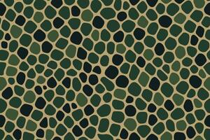 Dark Green Gecko Skin Pattern with Irregular Spot Design vector