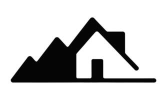 Abstract geometric home design vector