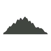 Majestic Mountain Range Silhouette View vector