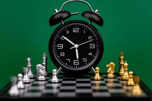 Clocks tell the time of work and life, processes and rules of limited time. Photo