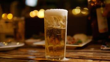 Alcoholic beverages mixed with soda, social drinking and socializing. photo