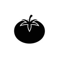 Black Tomato Icon for Food and Vegetable Design Elements vector