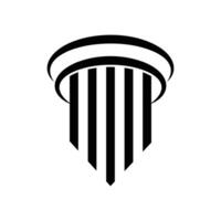 column greek architecture logo design concept idea vector