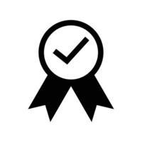 icon quality best with check mark design template vector