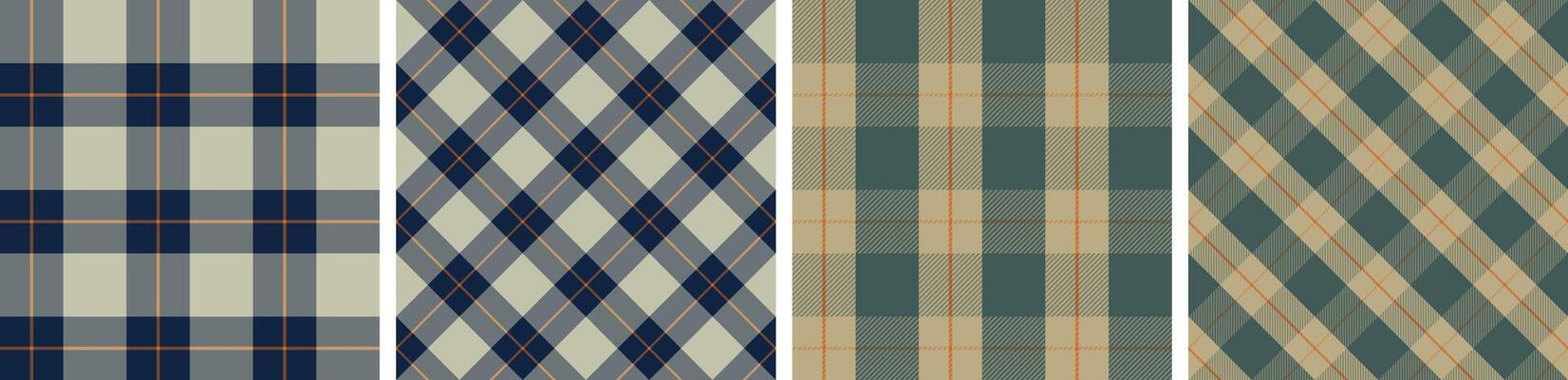 Seamless check pattern or plaid pattern for