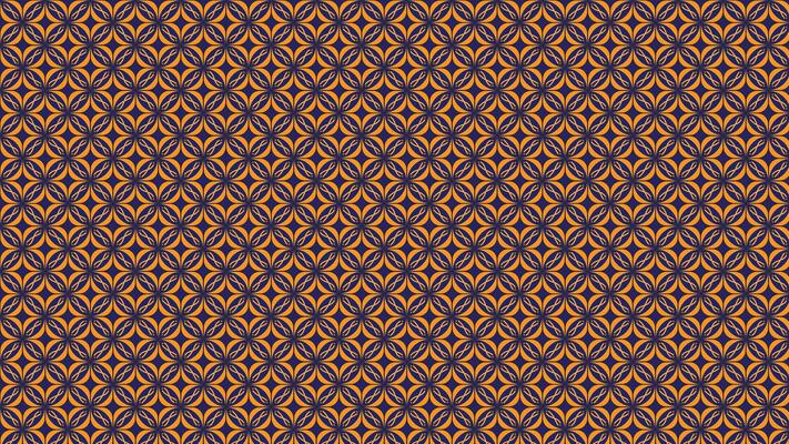 Vibrant Geometric Pattern With Orange and Blue Diamond Shapes