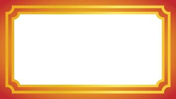 Elegant Golden Border Frame with Gradient Background for Versatile Design vector