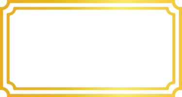 decorative layout with classic gold frame and white center, designed for certificates, label templates, packaging, or elegant invitation backgrounds in a clean, minimal style. vector
