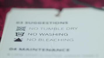 Care instructions for delicate fabric in simple terms video