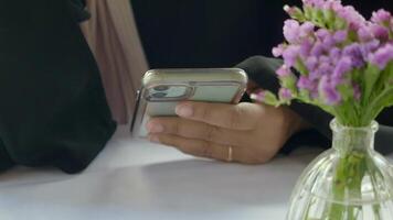 Exploring modern connections during a cafe visit video