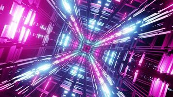 Sci-Fi pink tunnel VJ loop 4K background video