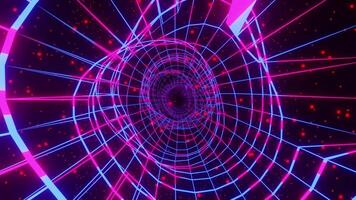 a purple and blue tunnel with a spiral pattern 4k VJ loop background video
