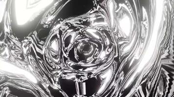 a close up of a shiny metal tunnel 4k VJ loop background video