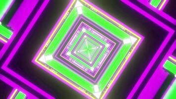 Rotated and colored VJ tunnel loop 4K background video