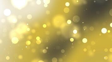 Golden bokeh background with white and black lights video
