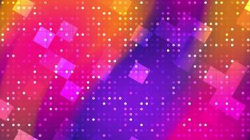 Abstract background with colorful squares and dots video