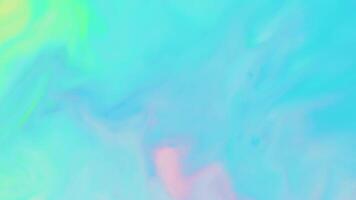 Fluid Art Motion of Aquamarine and Turquoise Liquids Creating Abstract Background video