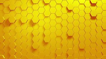An Abstract Gradient Yellow honeycomb Background video