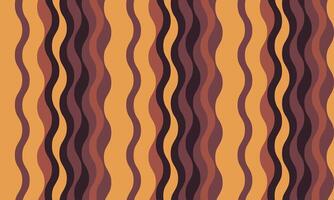 Abstract wavy lines pattern in earthy tones. Perfect for backgrounds, textiles, or website design. Evokes feelings of warmth, nature, and retro style. Versatile and visually appealing graphic. vector