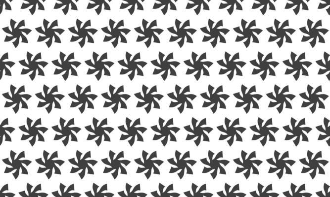Abstract seamless pattern. Geometric monochrome design featuring repeating stylized starburst motifs. Perfect for textile prints, website backgrounds, or modern graphic design projects.