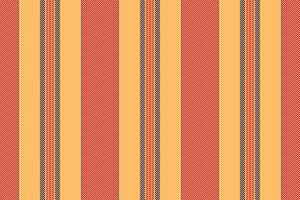 Layout background texture, festive seamless textile fabric. Basic stripe vertical lines pattern in orange and red colors. vector