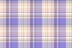 Elegant seamless plaid pattern in soft hues of lavender, beige and tan. Perfect for fabric design, backgrounds, and adding a touch of refined texture. vector