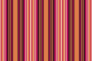 Eipster seamless stripe pattern, 20s texture fabric . Rice lines vertical background textile in orange and pink colors. vector