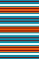 Vibrant horizontal stripes in teal, white, burnt orange, and dark brown create a bold, geometric pattern. vector