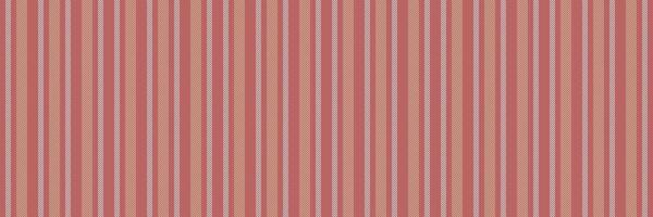 Drapery stripe vertical background, manufacturing seamless textile. Lady pattern fabric lines texture in red and light colors. vector