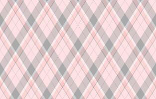 Elegant pink and grey plaid pattern. Perfect for textile design, website backgrounds, or scrapbooking projects. This delicate diamond pattern evokes feelings of warmth and sophistication. vector