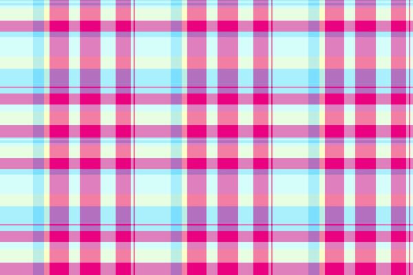 Vibrant pastel plaid pattern. Perfect for textile design, websites, or packaging. This cheerful, seamless texture evokes feelings of spring and joy. Ideal for projects needing a fun, feminine touch.