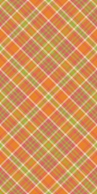 Layout fabric seamless texture, holiday background check. 1960s textile plaid pattern tartan in red and orange colors.