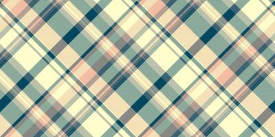 Elegant plaid pattern with pastel tones. Seamless repeat, ideal for backgrounds, textiles, or web design. A versatile and stylish design element. vector