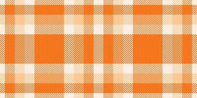 Vibrant orange and cream herringbone plaid pattern. Perfect for textile design, autumnal projects, or adding a touch of warmth and texture to your designs. vector