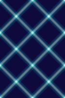 Abstract diagonal plaid pattern in teal and navy blue. Stylish geometric design, perfect for textile prints, website backgrounds, or modern branding. vector