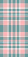 Perfect textile texture tartan, collage seamless pattern. American fabric plaid check background in light and teal colors. vector