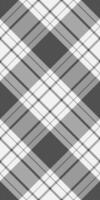 Stylish grayscale plaid pattern. Geometric design with subtle texture, perfect for textile prints, website backgrounds, or fashion design. vector
