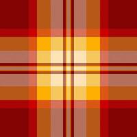 Warm tartan pattern in shades of red, orange, and yellow. Cozy and inviting, perfect for backgrounds, textiles, or graphic design projects. Timeless elegance. vector