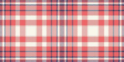 Seamless coral and navy plaid pattern. Perfect for textile design, fashion, website backgrounds, and scrapbooking. This vibrant, textured image evokes feelings of warmth and tradition. vector
