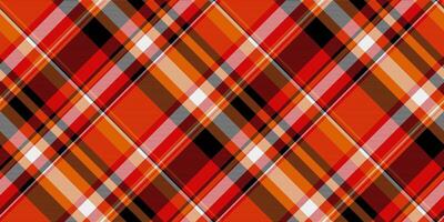 Warm, vibrant plaid pattern with intersecting lines, perfect for backgrounds, textiles, or design accents. Classic, cozy and adaptable. vector