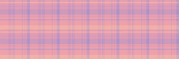 Soft pastel plaid pattern, perfect for backgrounds, textiles, or website design. Subtle peach and lavender hues create a calming, gentle aesthetic. vector