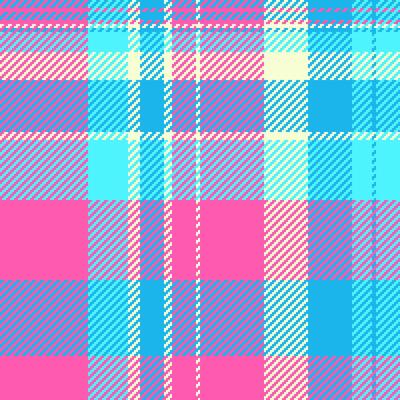 Vibrant pink and blue plaid pattern. Perfect for textile design, fashion, websites, or backgrounds. This cheerful, summery design evokes feelings of happiness and energy.