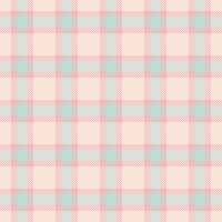Delicate pastel plaid pattern in pink, peach, and aqua. Seamless textile design perfect for backgrounds, crafts, fabric, and fashion projects. vector