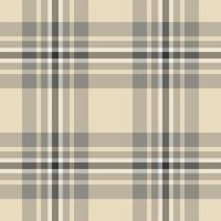 Classic plaid pattern in beige and grey tones. Versatile design for backgrounds, textiles, and creative projects needing a touch of timeless style sophistication. vector